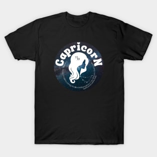 Cosmic Capricorn Zodiac Character T-Shirt